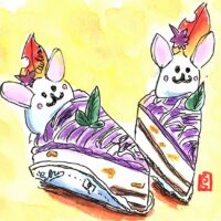 むらさき芋ケーキ